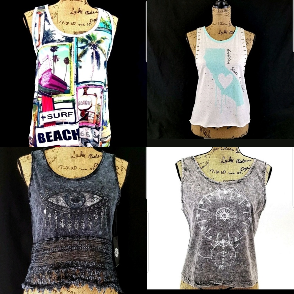 Summer tank top bundle. Womens large OB03/11/12